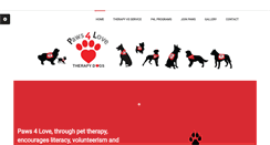Desktop Screenshot of paws4lovereno.org